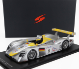 Spark-model Audi R8 3.6l Turbo V8 Team Audi Sport Joest N 9 2nd 24h Le Mans 2000 Laurent Aiello - Allan Mcnish - Stephane Ortelli 1:18 Stříbrná Žlutá