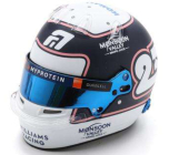 Spark-model Bell helmet Casco Helmet F1 Alexander Albon Team William Racing N 23 Monaco Gp 2024 1:5 Modrá Bílá