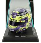Spark-model Bell helmet Casco Helmet F1 Lewis Hamilton Team Mercedes Amg Petronas Motorsport Formula One N 44 Winner British Gp 2024 1:5 Fialově Žlutá