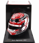 Spark-model Bell helmet F1  Casco Helmet Haas Fw23 Team Moneygram Haas N 20 Season 2023 Kevin Magnussen 1:5 Červená Bílá Černá