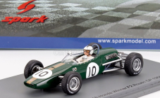Spark-model Brabham F2  Bt18 Honda N 10 Winner Rouen France Gp 1966 Denny Hulme 1:43 Zelená