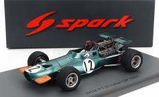 Spark-model BRM F1  139 N 12 Italy Gp 1969 Jackie Oliver 1:43 Zelená Žlutá