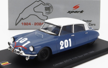 Spark-model Citroen Ds19 N 201 24h Spa 1964 Guy Verrier - Alain Bertaut 1:43 Modrá Bílá
