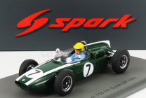 Spark-model Cooper F1  T55 N 7 Dutch Gp 1962 T.maggs 1:43 Zelená Bílá