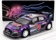 Spark-model Ford england Puma Rally1 Team Ford World Rally M-sport N 7 4th Rally Sardinia Italy 2022 P.l.loubet - V.landais 1:43 Fialová Modrá Šedá