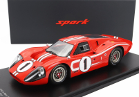 Spark-model Ford usa Gt40 Mkiv 7.0l V8 Team Shelby American Inc. N 1 Winner 24h Le Mans 1967 A.j.foyt - D.gurney - Con Vetrina - With Showcase - Special Box 1:18 Červená Bílá