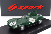 Spark-model Jaguar D-type 3.4l S6 Spider Team Jaguar Cars Ltd N 15 24h Le Mans 1954 Peter Whitehead - Ken Wharton 1:43 Zelená