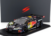Spark-model Lamborghini Huracan Gt3 Evo2 5.2l V10 Team Abt N 27 24h Nurburgring 2024 Kelvin Van Der Linde - Marco Mapelli - Jordan Pepper 1:18 Modrá Žlutá Červená