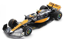 Spark-model Mclaren F1  Mcl60 Team Mclaren N 4 2nd British Gp 2023 Lando Norris 1:18 Bílá Oranžová Černá