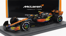 Spark-model Mclaren F1  Mcl60 Team Mclaren N 4 5th Abu Dhabi Gp 2023 Lando Norris 1:43 Oranžová Modrá Černá