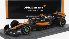 Spark-model Mclaren F1  Mcl60 Team Mclaren N 4 Las Vegas Gp 2023 Lando Norris 1:43 Oranžová Modrá Černá
