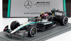 Spark-model Mercedes gp F1  W15 Eq Performance Team Amg Petronas Motorsport N 44 2nd Las Vegas Usa Gp 2024 Lewis Hamilton 1:43 Černá Stříbrná Zelená
