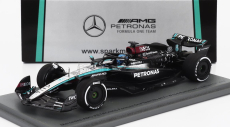 Spark-model Mercedes gp F1  W15 Eq Performance Team Amg Petronas Motorsport N 63 Bahrain Gp 2024 George Russell 1:43 Černá Stříbrná Zelená