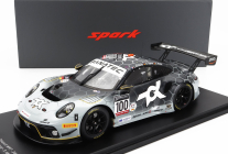 Spark-model Porsche 911 991-2 Gt3 R Team Toksport Wrt N 100 24h Spa 2022 J.andlauer - M.dienst - S.muller 1:18 Bílá Černá