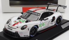 Spark-model Porsche 911 991-2 Rsr-19 4.2l Team Porsche Gt N 92 24h Le Mans 2022 Michael Christensen - Kevin Estre - Laurens Vanthoor 1:43 Bílá Šedá Červená