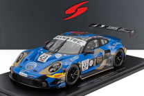 Spark-model Porsche 911 992 Gt3 R 4.2l Team Phantom Global Racing N 23 24h Spa 2024 Jaxon Evans - Joel Eriksson - Thomas Preining 1:18 Blue