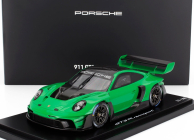 Spark-model Porsche 911 992 Gt3 R N 0 Racing Coupe 2023 - Con Vetrina - With Showcase 1:18 Zelená Černá