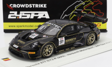 Spark-model Porsche 911 992 Gt3 R Team Herbert Motorsport N 91 24h Spa 2023 R.bohn - K.van Berlo - A.renauer - R.renauer 1:43 Black