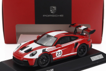 Spark-model Porsche 911 992 Gt3 Rs N 23 Coupe Salzburg Livery 2023 1:43 Červená Bílá