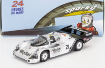 Spark-model Porsche 956 2.6l Twin Turbo Team Charles Ivey Racing N 21 24h Le Mans 1984 Alain De Cadenet - Allan Grice - Chris Craft 1:64 Stříbrná Bílá Černá