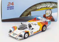 Spark-model Porsche 956 2.6l Twin Turbo Team Porsche Kremer Racing N 17 24h Le Mans 1984 Tiff Needell - David Sutherland - Rusty French 1:64 Bílá Červená Žlutá