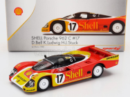 Spark-model Porsche 962c 2.8l Team Porsche Ag N 17 2nd 24h Le Mans 1988 Klaus Ludwing - Hans Joachim Stuck - Derek Bell 1:64 Červená Žlutá Bílá