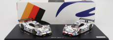 Spark-model Porsche Set 2x 911 Gt1-98 Team Porsche Ag Mobil 1 N 26 Winner 24h Le Mans 1998 A.mcnish - L.aiello - E.ortelli + N 25 2nd 24h Le Mans J.muller - U.alzen - B.wollek 1:43 Bílá Modrá Červená