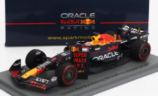 Spark-model Red bull F1  Rb19 Team Oracle Red Bull Racing N 1 World Champion Winner Belgium Gp 2023 Max Verstappen 1:43 Matt Blue