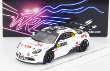 Spark-model Renault Alpine A110 Rgt Team Chazel Technologies Course N 59 2nd Rgt Rally Montecarlo 2024 Eric Royere - Alexis Grenier 1:43 Bílá Černá