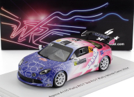 Spark-model Renault Alpine A110 Rgt Team Code Racing Development N 62 Rgt Rally Montecarlo 2024 Christophe Berard - Christophe Bernabo 1:43 Modrá Bílá Růžová