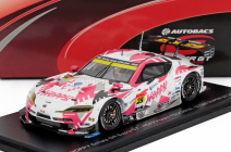 Spark-model Toyota Gr Supra Team Hoppy Schatz N 25 Gt300 Class Super Gt 2024 Togo Sugunami - Takamitsu Matsui - Kimiya Sato 1:43 Bílá Růžová