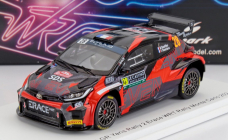 Spark-model Toyota Yaris Gr Rally2 Team Erace Racing N 28 Rally Montecarlo 2024 Bryan Bouffier - Frederic Vauclare 1:43 Stříbrná Červená Černá