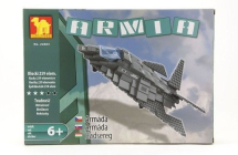 Stavebnice Ausini 22603 Letadlo F-117 - kostky rozměrově shodné s Lego