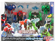 Takara-tomy Takara-tomy Transformers Set 2x Adventure Grimlock + Optimus Prime 1:64 Zelená Černá Modrá