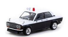 Tarmac Datsun 510 Police 1972 1:64 Černá Bílá