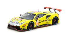 Tarmac Ferrari 488 Gte Evo 3.9l Turbo V8 Team Kessel Racing N 57 24h Le Mans 2023 Scott Huffaker - Takeshi Kimura - Daniel Serra 1:64 Žluté Stříbro