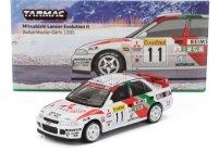 Tarmac Mitsubishi Lancer Gsr Evolution Ii N 11 4th Rally Montecarlo 1995 Timo Makinen - Seppo Harjanne 1:64 Bílá Červená Zelená