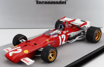 Tecnomodel Ferrari F1  312b N 12 Winner Austria Gp  (with Pilot Figure) 1970 Jacky Ickx 1:18 Červená Bílá