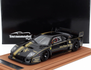 Tecnomodel Ferrari F40 Lm Jps John Player Special 1996 - Black Rims - Con Vetrina - With Showcase 1:18 Černé Zlato