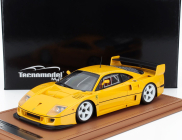 Tecnomodel Ferrari F40 Lm Press Version 1996 - White Rims - Con Vetrina - With Showcase 1:18 Giallo Modena - Žlutá