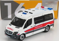 Tiny toys Mercedes benz Sprinter Minibus Police 2018 1:64 Bílá Šedá Červená