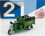 Tiny toys Motorcycle Taiwan Delivery Electric Tricycle 1980 1:64 Zelená