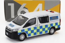 Tiny toys Toyota Hiace Minibus Hong Kong Police 2009 1:64 Bílá Modrá Žlutá