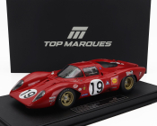 Topmarques Ferrari 312p 3.0l V12 Coupe Team Sefac N 19 24h Le Mans Dirty Version 1969 Chris Amon – Peter Schetty 1:18 Red