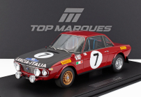 Topmarques Lancia Fulvia Hf 1600 Coupe (night Version) N 7 2nd Rally Acropolis 1972 Simo Lampinen - Bo Reinicke 1:12 Červená Bílá