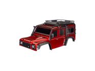 Traxxas karosérie TRX-4 Land Rover Defender červená (bezsponková)