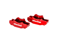 Traxxas třmen přední brzdy hliníkový červený (pár)