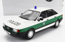 Triple9 Audi 80 B3 Polizei 1989 1:18 Bílá Zelená
