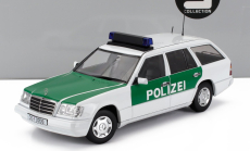 Triple9 Mercedes benz E-class (s124) T-model Sw Station Wagon Polizei 1995 1:18 Bílá Zelená