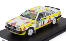 Trofeu Audi Quattro Coupe N 18 7th Rally Portugal 1987 Rudolf Stohl - Ernst Rohringer 1:43 Bílá Žlutá